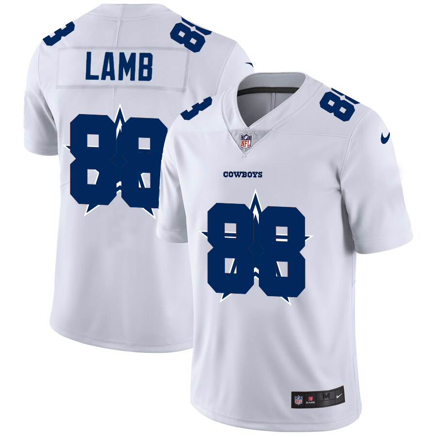 2020 New Men Dallas Cowboys #88 Lamb white  Limited NFL Nike jerseys->denver broncos->NFL Jersey